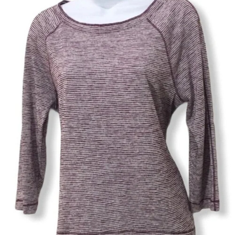 Ann Taylor LOFT boat neck top size medium purple - Picture 1 of 9